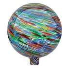 Garden Odyssey 10 Inch Glass Gazing Globe, Multi Color