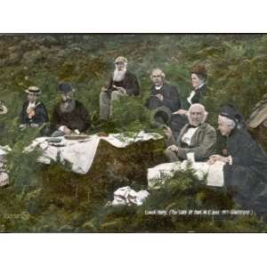  William Ewart Gladstone and His Wife Picnicking with 