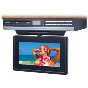   Under Cabinet LCD Drop Down TV with Built In Slot Load DVD Player