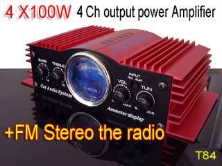   Ch Digital Audio Power Amplifier Car Boat Home Hi Fi Stereo  