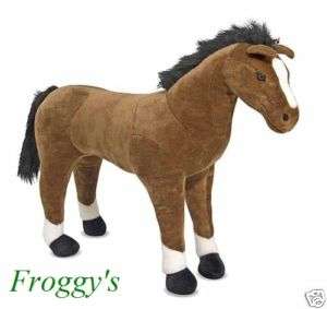 Melissa & Doug Brown Horse Plush Stuffed Animal NEW  