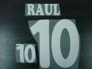 RARE RAUL #10 Spain Home World Cup 1998 Name Number  