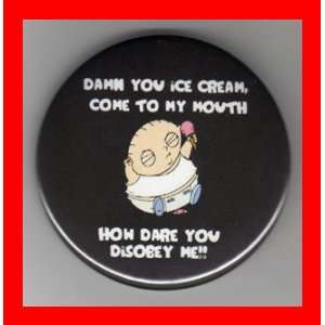  Family Guy Stewie Griffin Damn You Ice Cream 2.25 Inch 