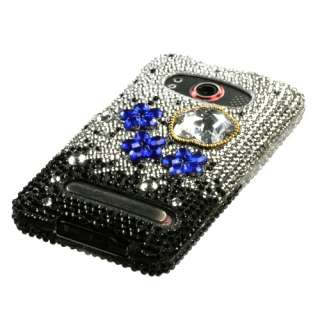   Night Bling Diamante Snap On Hard Case Cell Phone Cover for HTC EVO 4G