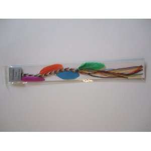  11 Colored Braided Feather Hair Extension Clip In: Beauty
