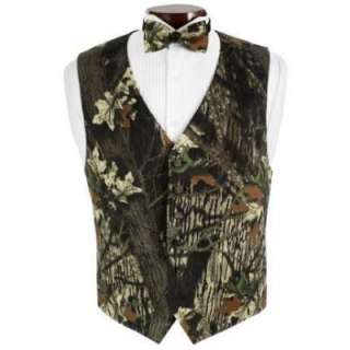 Brand New Mossy Oak Tuxedo Vest and Bowtie  