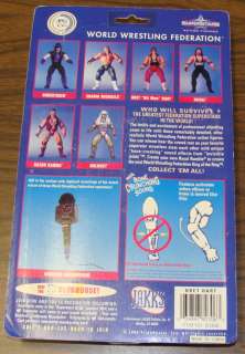   Hart 1996 Jakks WWF Wrestling Figure on Card WWE Wrestler  