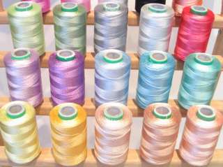 LARGE 20 RAYON MACHINE EMBROIDERY THREADS FOR BROTHER / JANOME MACHINE 