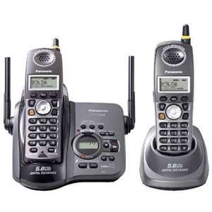  Panasonic 5.8ghz Cordless Telephone with 2 Handsets 