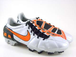   III L FG White/Orange/Black Soccer Futball Cleats Men Shoes  