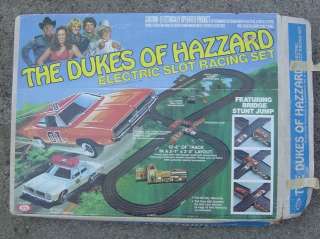 Dukes of Hazzard Electric Car Slot Race Set 1981  
