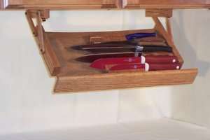 Ultimate in Kitchen under Cabinet Storage Ultimate Knife Solid Wood 