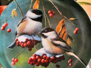 Knowles Collector Plate 1986 The Chickadee  