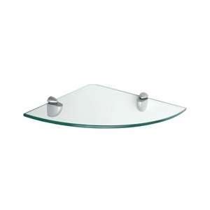  Dolle Glass Line   Glass Corner Shelf   12d x 12w x 5/16 