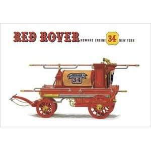  Red Rover Howard Engine 34 New York   16x24 Giclee Fine 