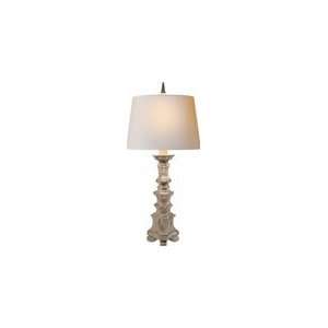 Chart House Lafite Candlestick Lamp with Natural Paper Shade by Visual 