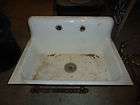 porcelain cast iron sink with backsplash wash sink 