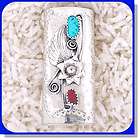 Native American Navajo Turquoise Coral Lighter Case items in Cherokee 