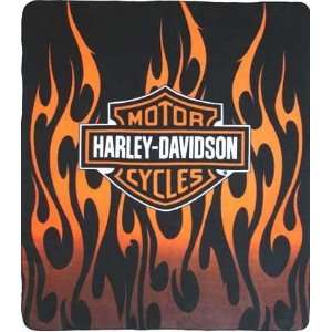 Harley Davison Fleece Blanket 