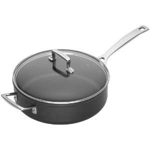 Le Creuset Hard Anodized Saute Pan and Glass Lid, 4 1/4 Quart