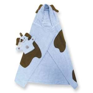 Blue Puppy Hooded Cotton Terry Bath Towel Jewelry