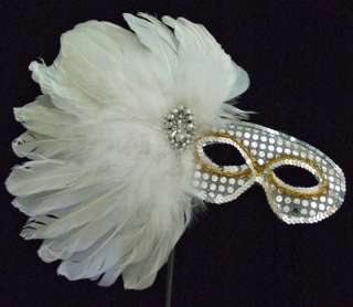 SHOW GIRL Masquerade Halloween Wand Mask Costume Party  
