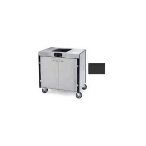   BLK   35.5 in High Mobile Cooking Cart w/Induction Heat Stove, Black