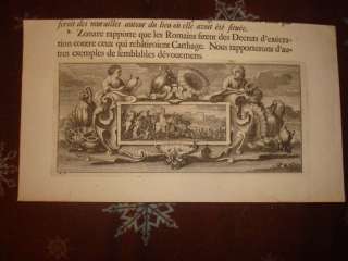 1675 SUPERB ANTIQUE ROMAN EMPIRE MILITARY PRINT FINE NR  