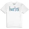 Hurley Chase S/S T Shirt   Big Kids   White / Blue