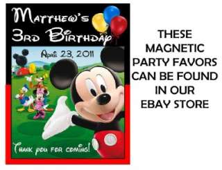 MICKEY MOUSE CLUBHOUSE BIRTHDAY PARTY INVITATIONS W/PIC  