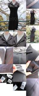 NARCISO RODRIGUEZ   Black virgin wool (100%) sleeveless dress, 10 