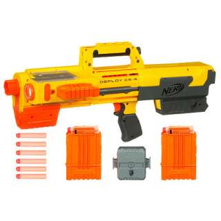 The Nerf N Strike Deploy CS 6 with Clip and Darts is a covert blaster 