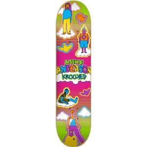  Krooked Anderson Leviskate Skateboard Deck   8.18 Sports 