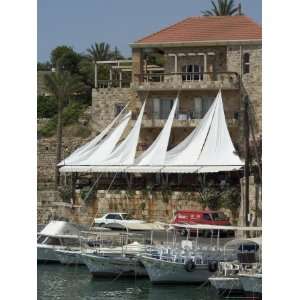 Boats in Old Port Harbour, Byblos, Lebanon, Middle East 