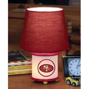 SAN FRANCISCO 49ERS Team Logo 12 Tall DUAL LIT ACCENT LAMP / NIGHT 