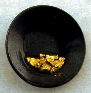 Miner Pan Hat Tack, Pure Gold Flakes, dredge sluice ore  