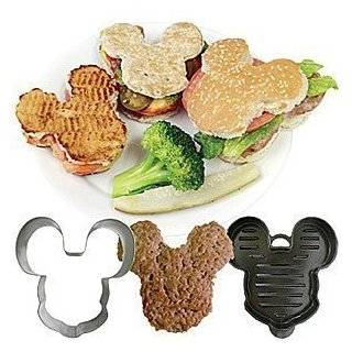 Disney Mickey Mouse Shaped Burger Press and Bun Cutter