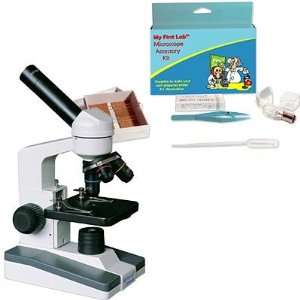  Lab Ultimate Microscope and Accessories Kit 10X Widefield Eyepiece 