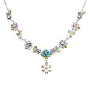  Perfect Gift   High Quality Colorful Flower Necklace with Multi 