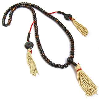 Big Delicate Tibetan 108 Yak Bone Prayer Beads MALA Necklace  28 20 