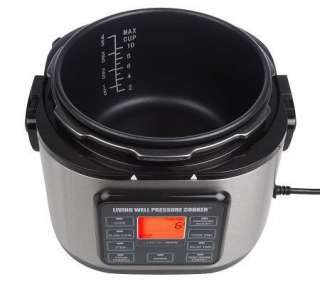 Montel Williams Living Well 5Qt. Pressure Cooker with Cookbook  