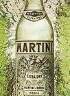 Martini Extra Dry Vermouth 1974 Label AD Martini & Rossi Paris