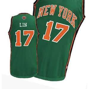  Day New York Knicks Jerseys Jeremy Lin #17 Green Basketball Jersey 