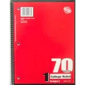 Stealth International 1 Subject 70 Sheet College Ruled Notebook (12 
