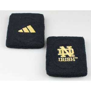 adidas Notre Dame Fighting Irish Navy Blue Team Logo Wristbands 