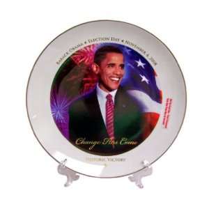   On TV AT021237 Historic Barack Obama Victory Plate 