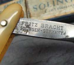 Vintage Dovo Solingen Straight Razor W Box Fritz Bracht NR  