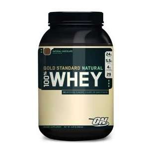  Optimum Nutrition 100% Whey Gold Natural Chocolate 2Lb Protein 