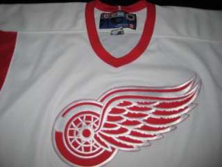 STITCHED Detroit Red Wings CCM Adult Large NHL Hockey Jersey SEWN Mens 
