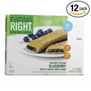   Blueberry Fruit and Grain Snack Bar, 10.4 Ounce Carton (Pack of 12